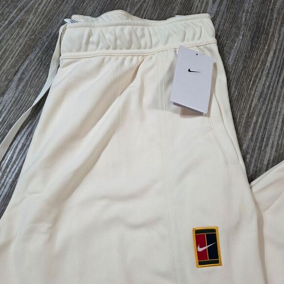 Nike Court Wimbledon Heritage Tennis Warm Up Pants Ivory FZ6928-100 Men's Size L - Picture 4 of 9